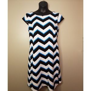 Madison Leigh Chevron Dress Size 14